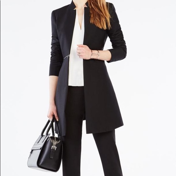 BCBG all time top sell tuxedo-inspired jacket black - Picture 2 of 8